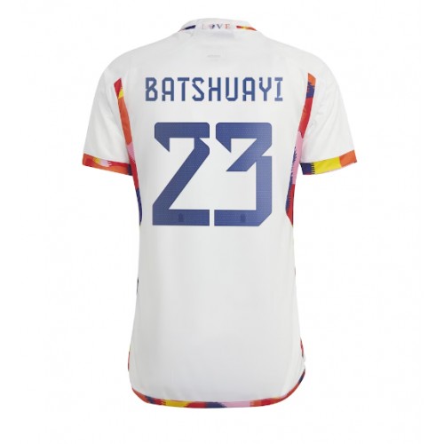 Maillot de foot Belgique Michy Batshuayi #23 Extérieur Monde 2022 Manches Courte
